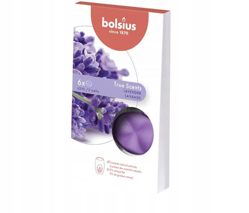 

Wosk zapachowy Lawenda płatki 6szt Bolsius