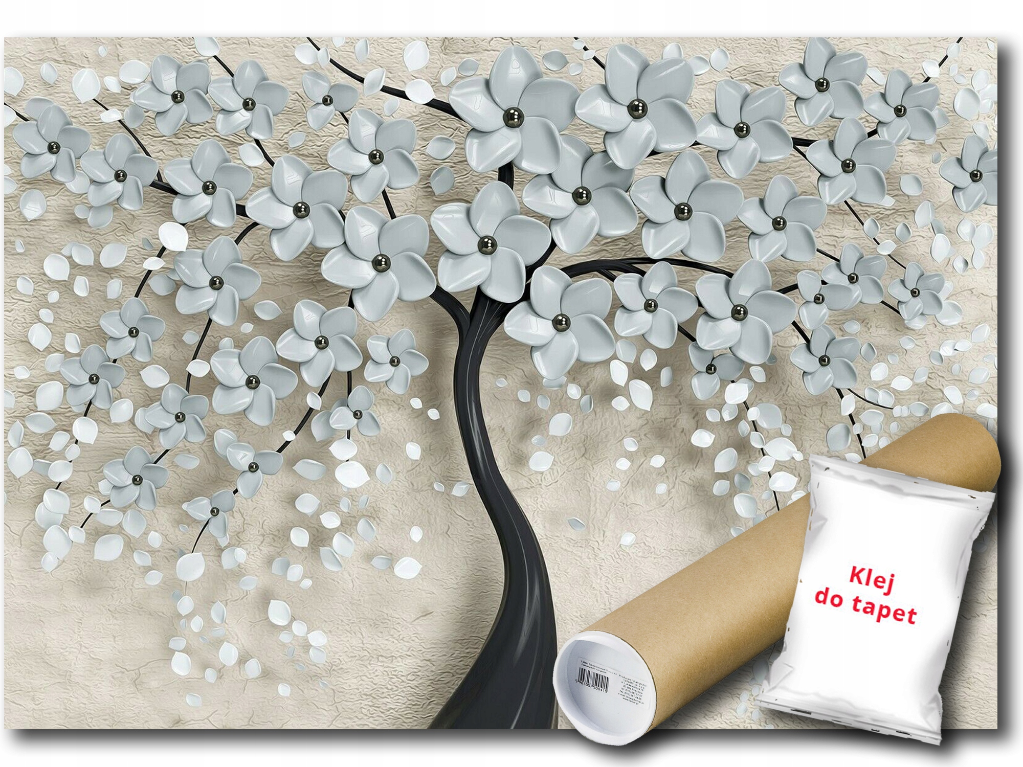 Fototapeta Vinylový Strom 3D Kvety 416x290