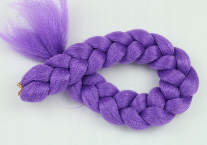 Pasma syntetyczne WŁOSY kolorowe warkocze ŚWIECĄCE Metoda przedłużania inna