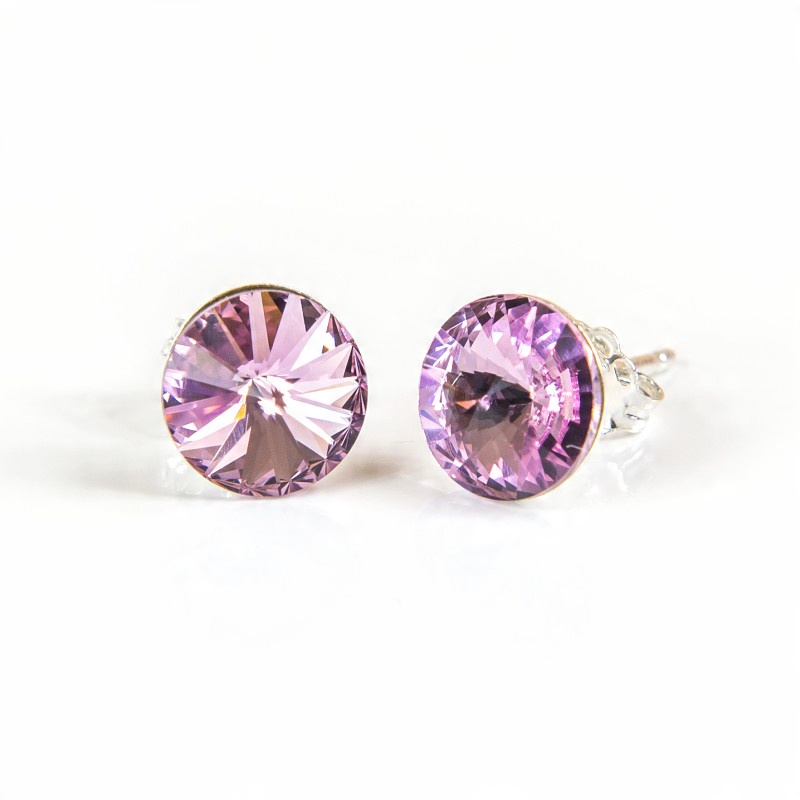 

Srebrne Kolczyki 925 z kr. Swarovski Rivoli 6 Vio