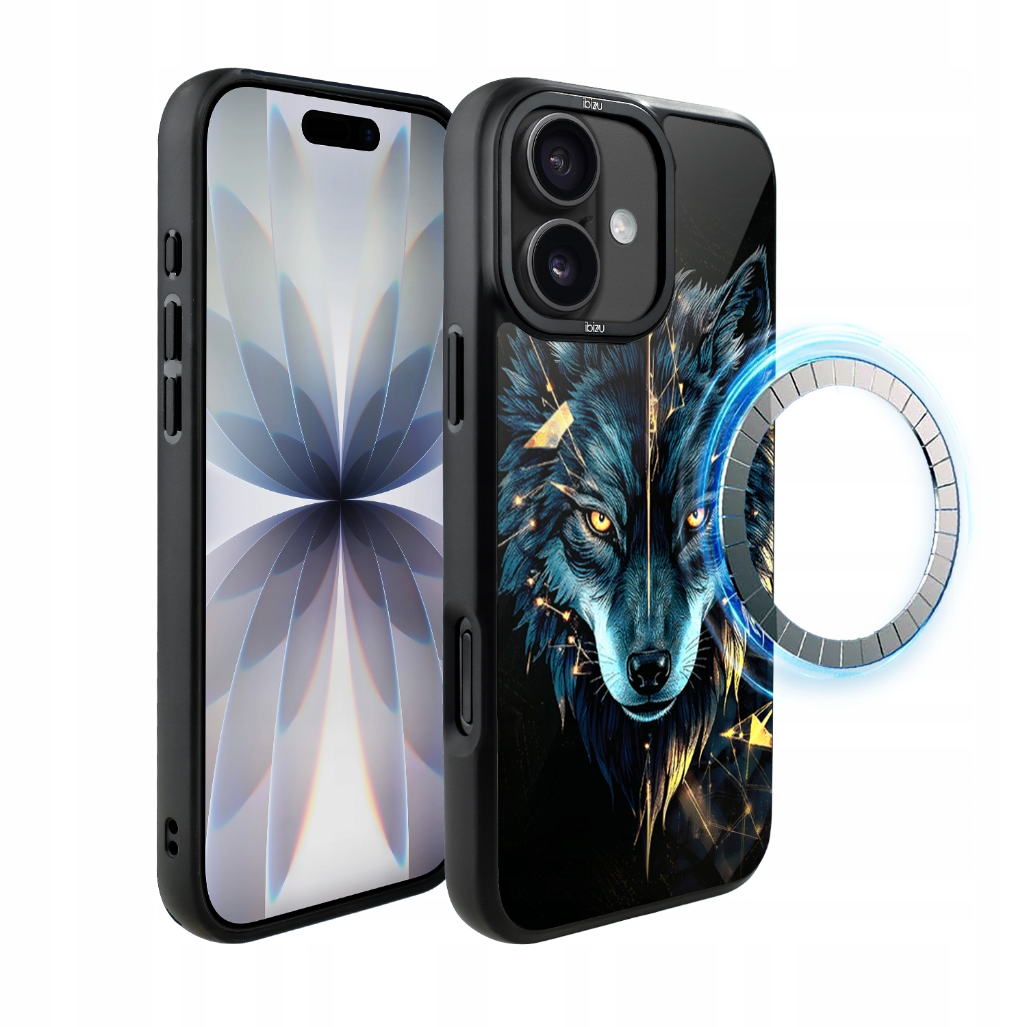 Matný Pouzdro DropGuard pro iPhone 17 Ibizu s MagSafe, Wolf of Power