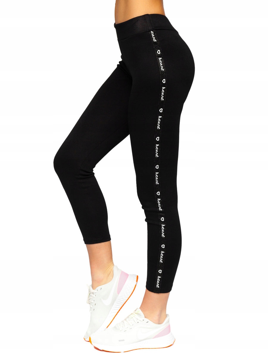 

Legginsy Damskie Bawełniane Czarne TS215 Denley_xl