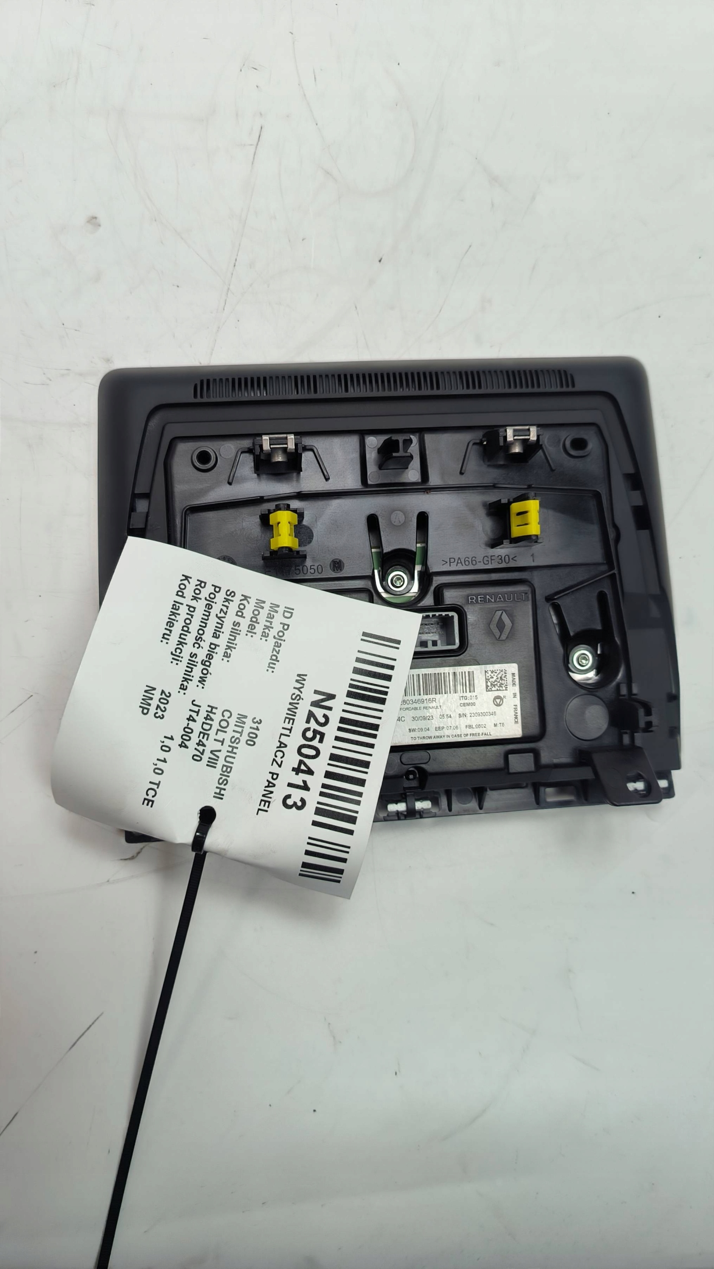 display PANEL 280346916R MITSHUBISHI COLT VIII