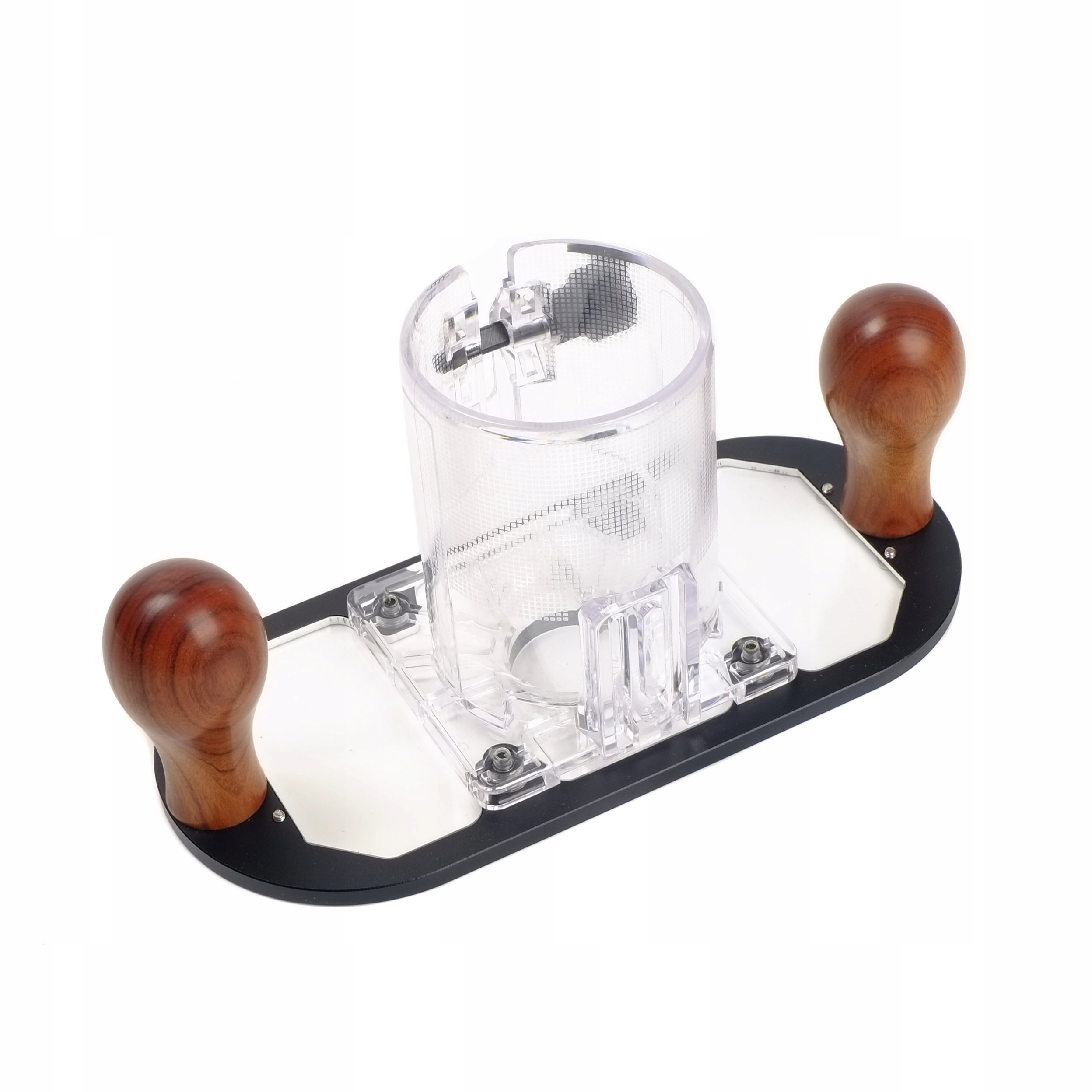 Przystawka dwuręczna do frezarki krawędziowej 65mm duża podstawa aluminium