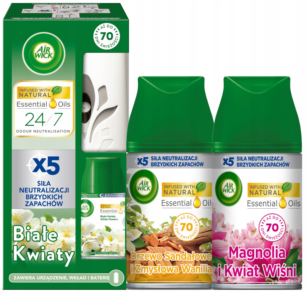 Levně Sada Air Wick Freshmatic Osvěžovač difuzér 3 náplně