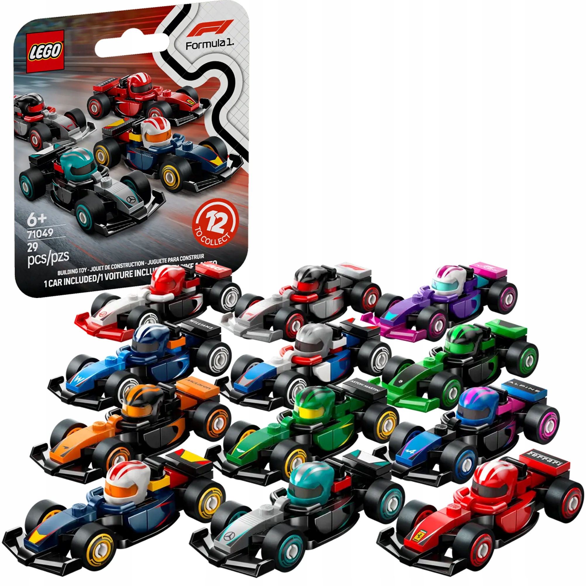 Lego Minifigures 71049 Kolekcjonerskie Bolidy F1
