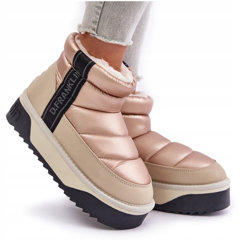 Nízké Sněhule S Tlustou Podrážkou Fuertko D.franklin DFSH371010 Béžové 37