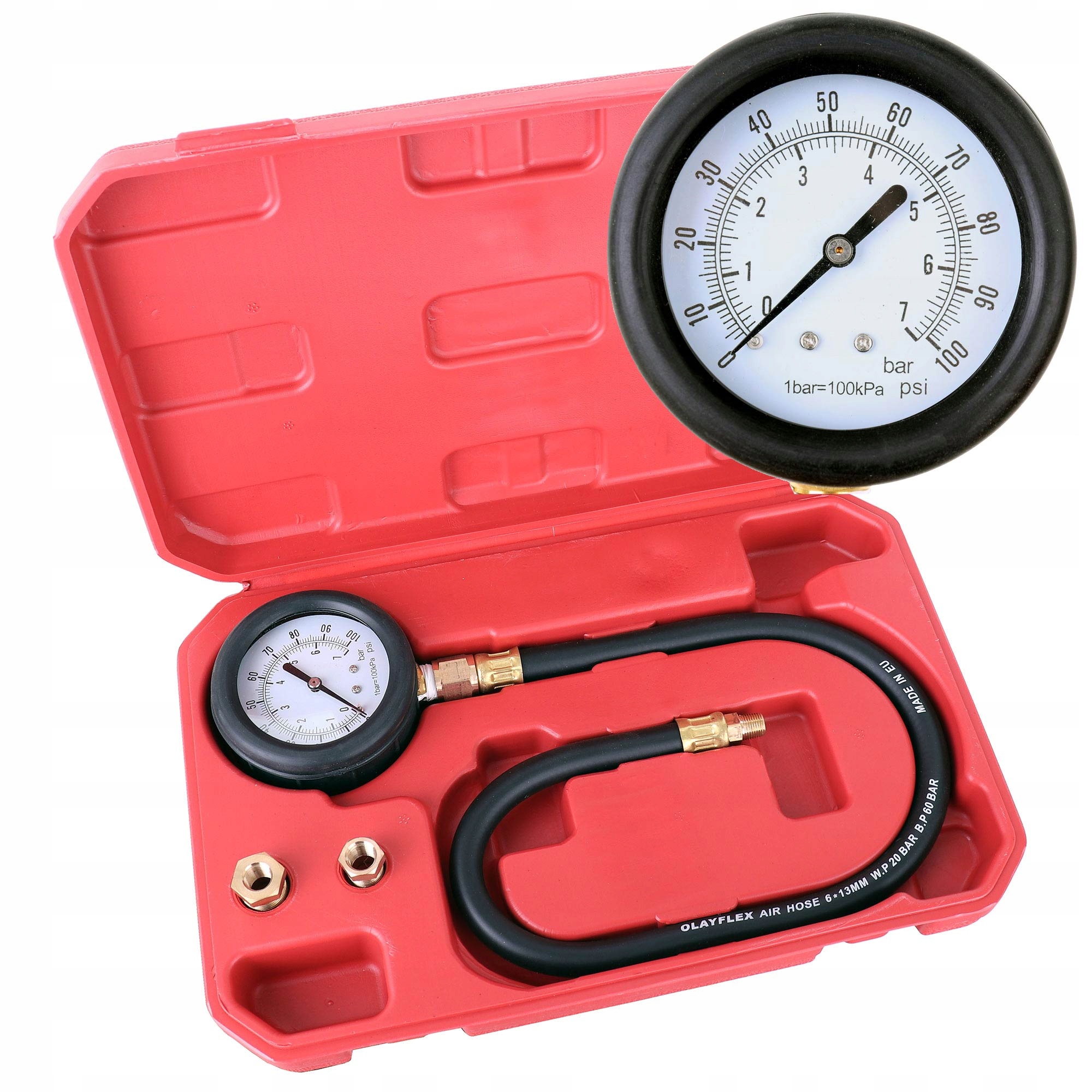 Miernik Tester Próbnik Ciśnienia Oleju 0-7 Bar Manometr 1/4 1/8 3/8