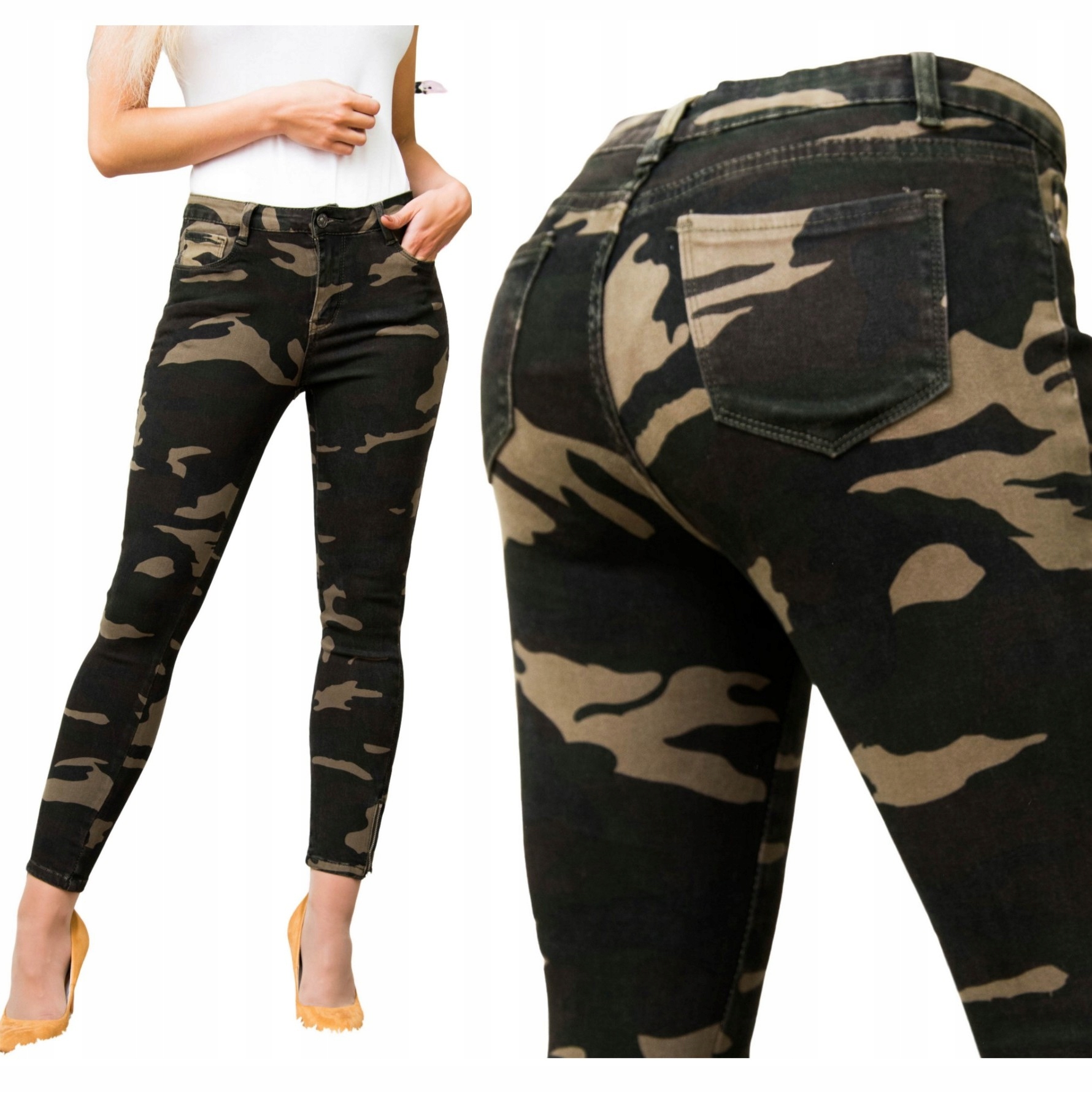 

Damskie Spodnie jeansy push up modelujące 823