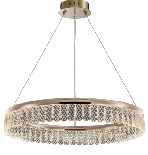 Volante – moderný krištáľový luster 60 cm