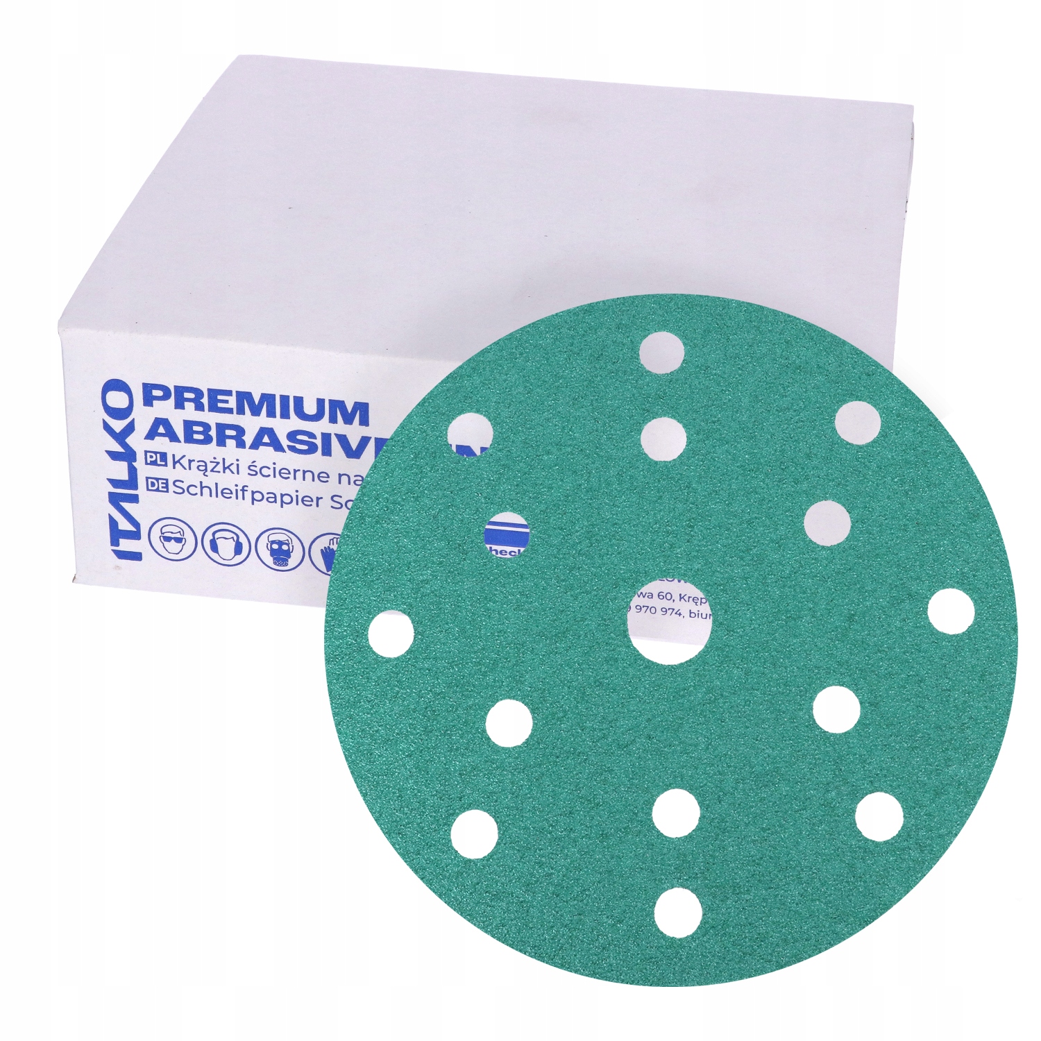 

Italko Papier Ścierny Krążek 150MM 15H P150 Rzep