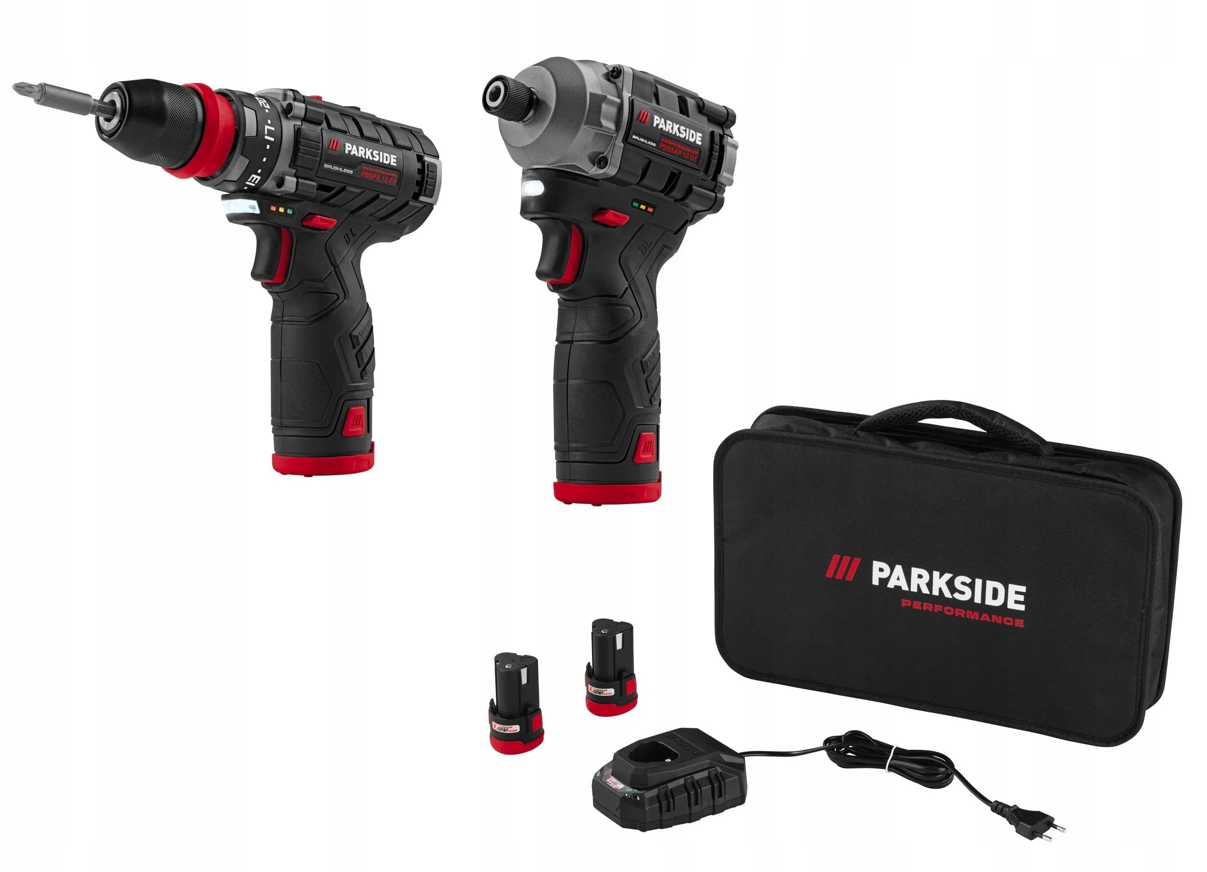 Parkside Perofrmance Zakretarka Pdssap 12 Wkretarka Pbspa 12 2 x 2Ah Ladow