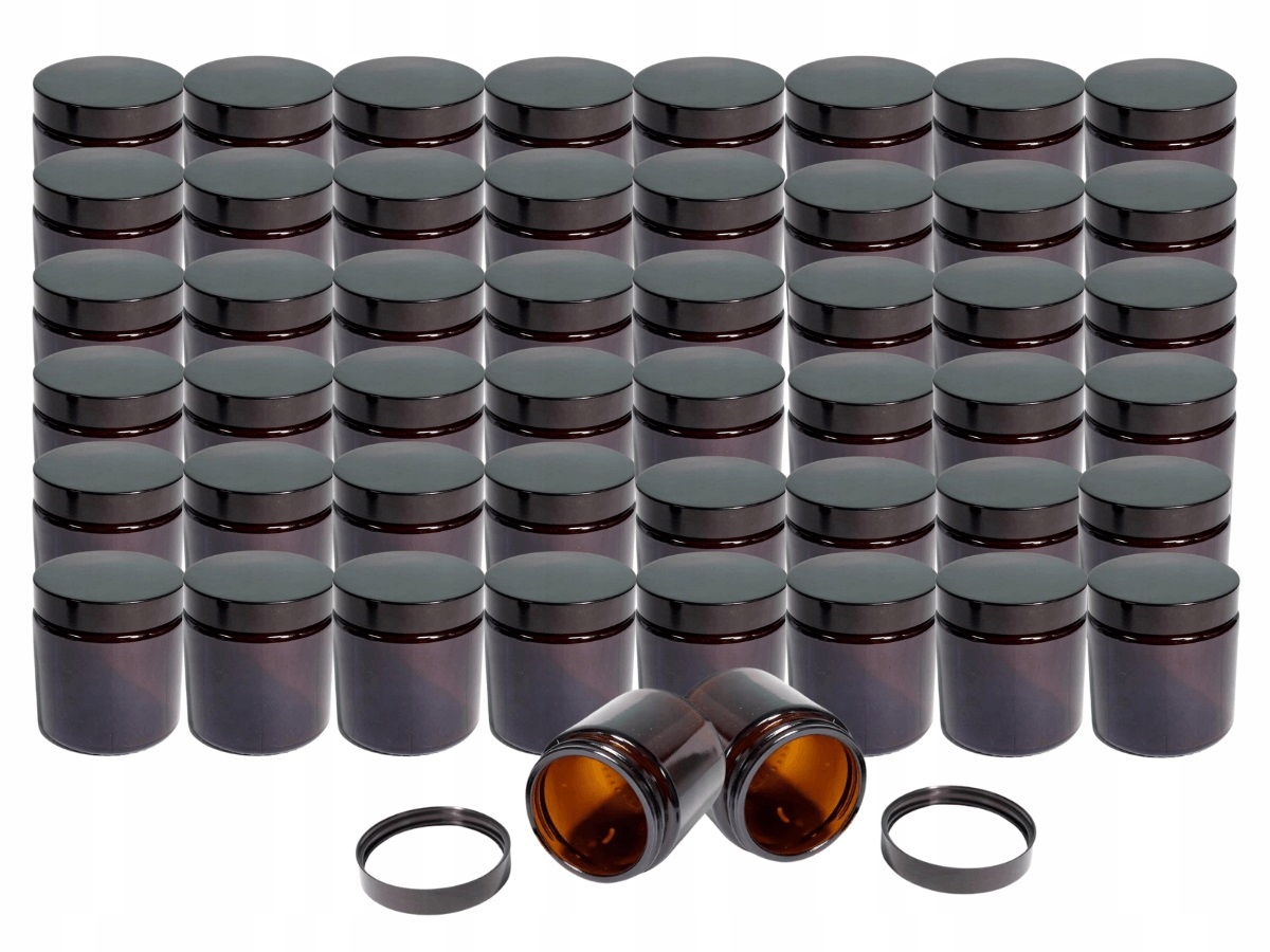 

50x Słoik brązowy pojemnik szklany do świec 120ml