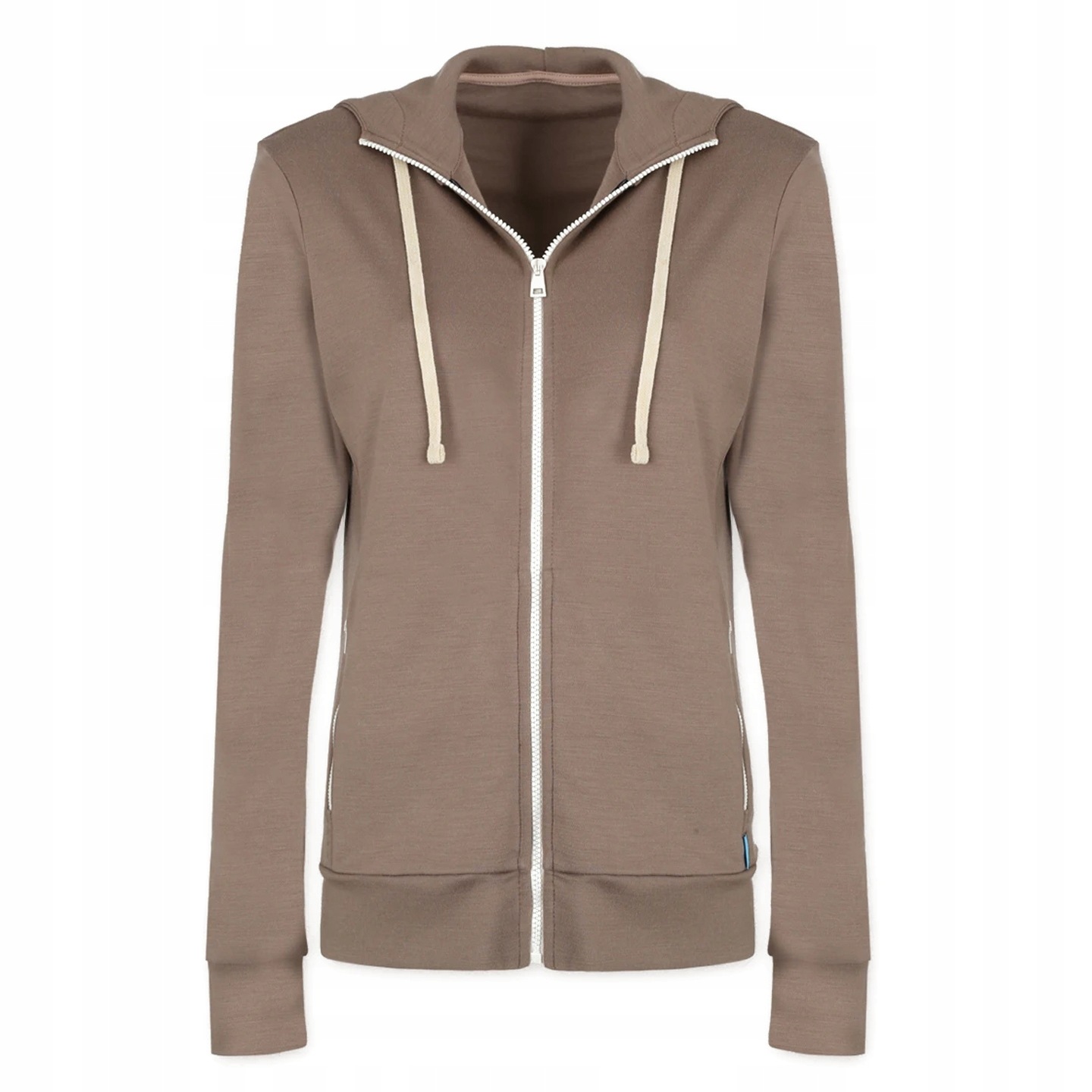 Damska bluza rozpinana merino 100% wełna kaptur outdoor casual rozmiar Xs