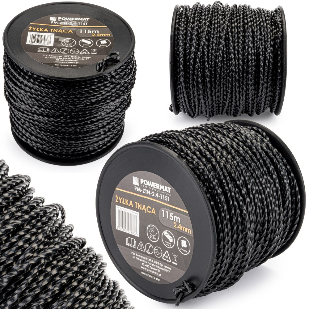 

Żyłka Do Głowicy Kosy Spalinowej 2,40x115m 4-KĄTNA