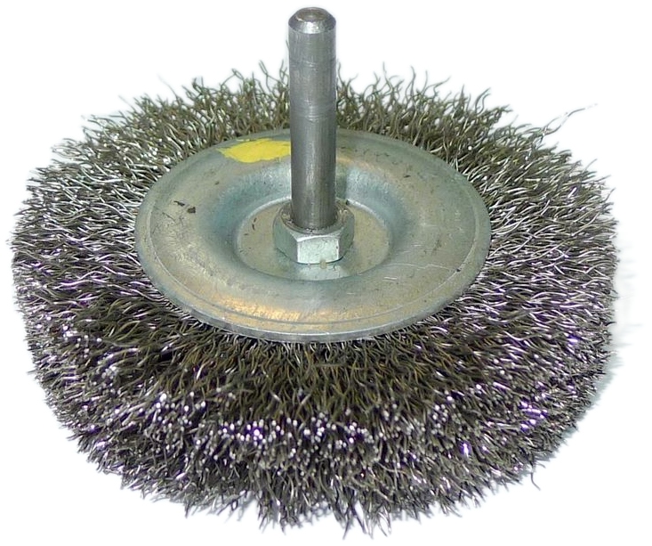 SZCZOTKA tarczowa trzpień. KWASOODPORNA INOX fi 80