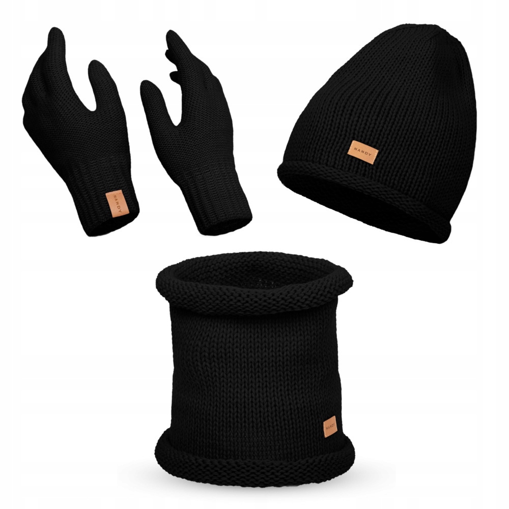Dámská zimní sada Nandy Čepice Nákrčník rukavice, teplá sada na zimu