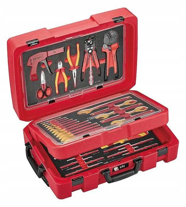 Teng Tools 285710109 Walizka serwisowa zestaw narzędziowy Vde 1000V 52 szt.