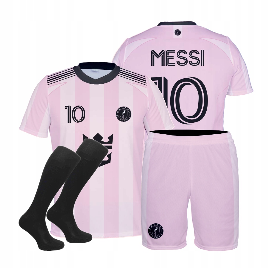 Messi Miami Růžové tričko kraťasy komplet štulpny velikost 110