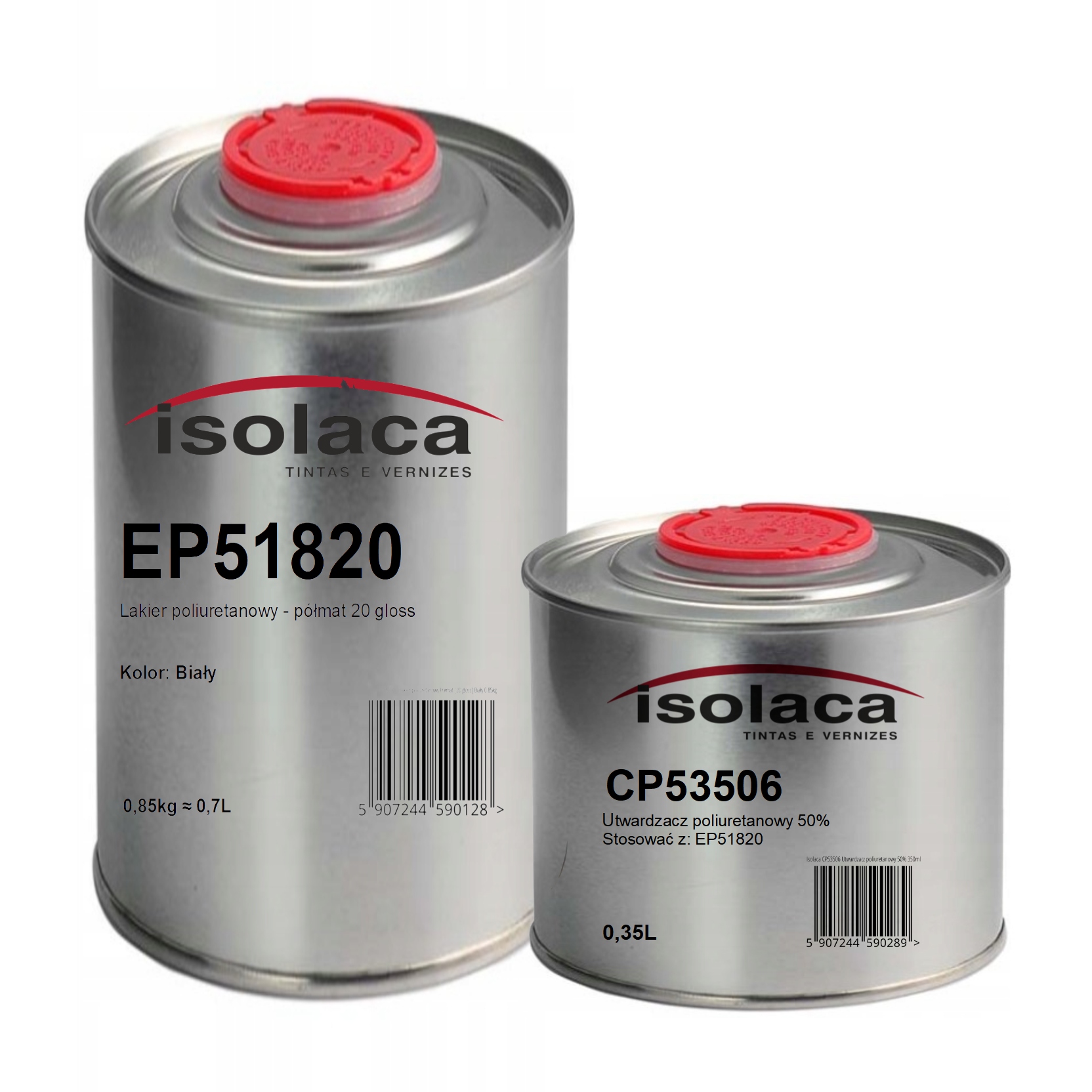 Isolaca EP51820 1,05L Lakier poliuretanowy Biały [półmat]