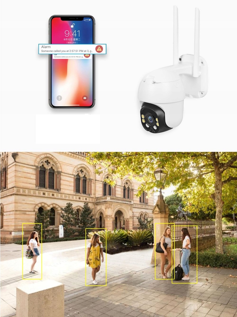 KAMERA SOLARNA ZEWNĘTRZNA OBROTOWA SOLARCAM WIFI Model Gasy2