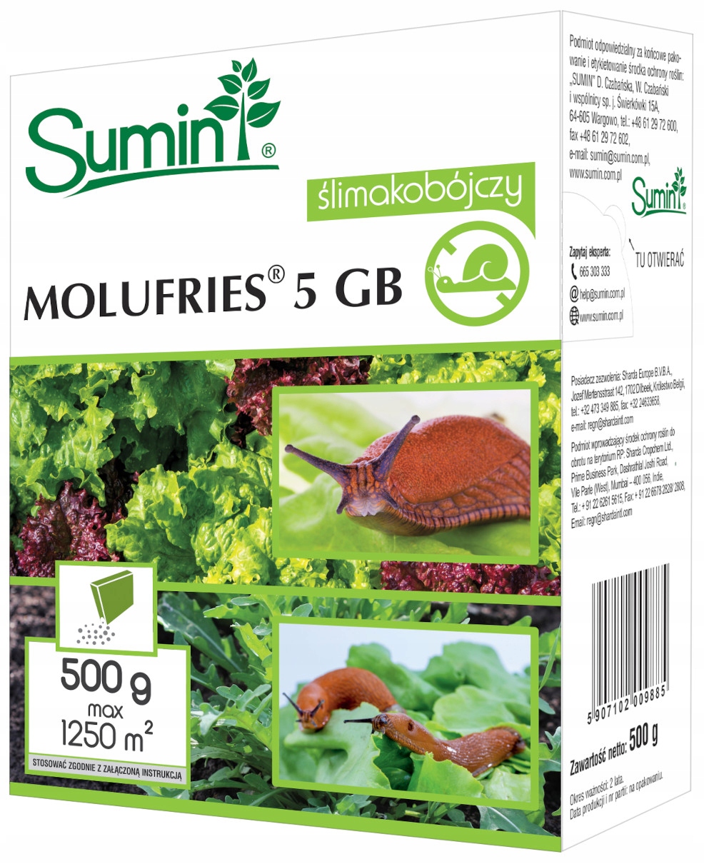 

Sumin Molufries 5 Gb na ślimaki granulat 500 g