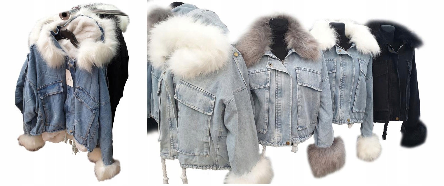 

Kurtka Jeansowa Z Futerkiem Katana Futerko Miś M