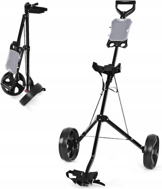 Golfový dvoukolový vozík Costway SP37205DK černý