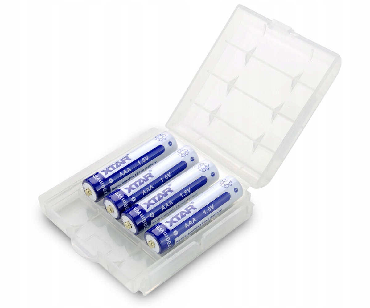 Akumulatorki Li-ION 1,5V Aaa, 750 mAh, 1200 mWh, Xtar 10440, 4 szt.