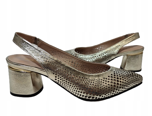 Sandály Boty ažurové Boccato 035.9033 Zlaté r39