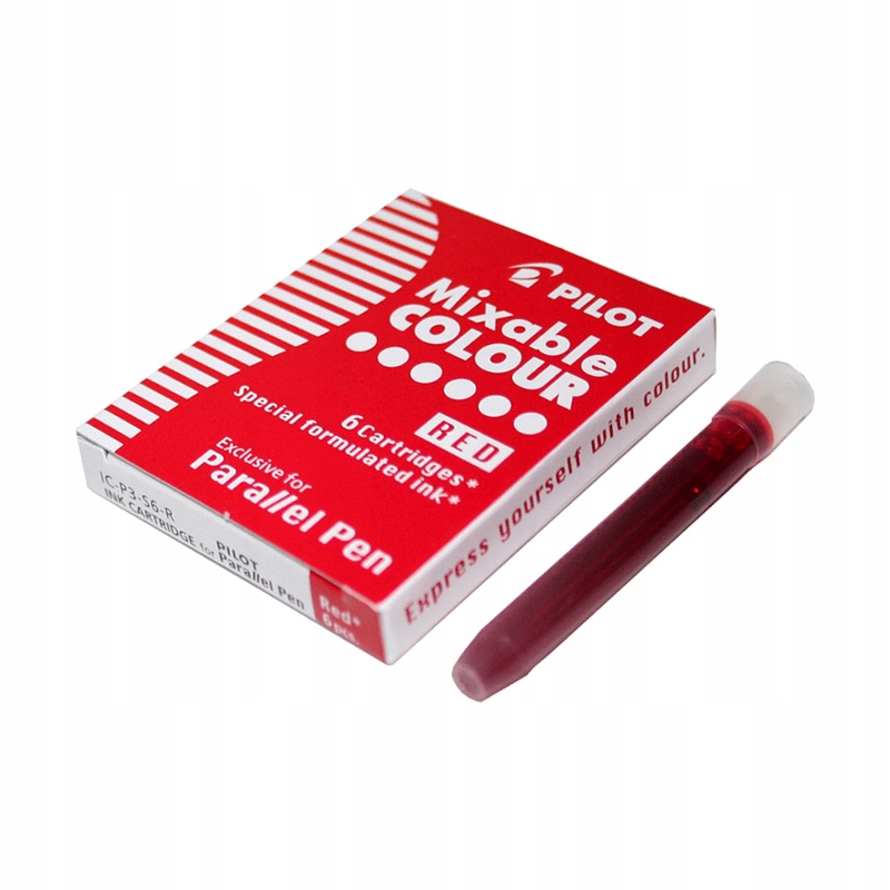 Naboje atramentowe PILOT Parallel czerwone 6 szt