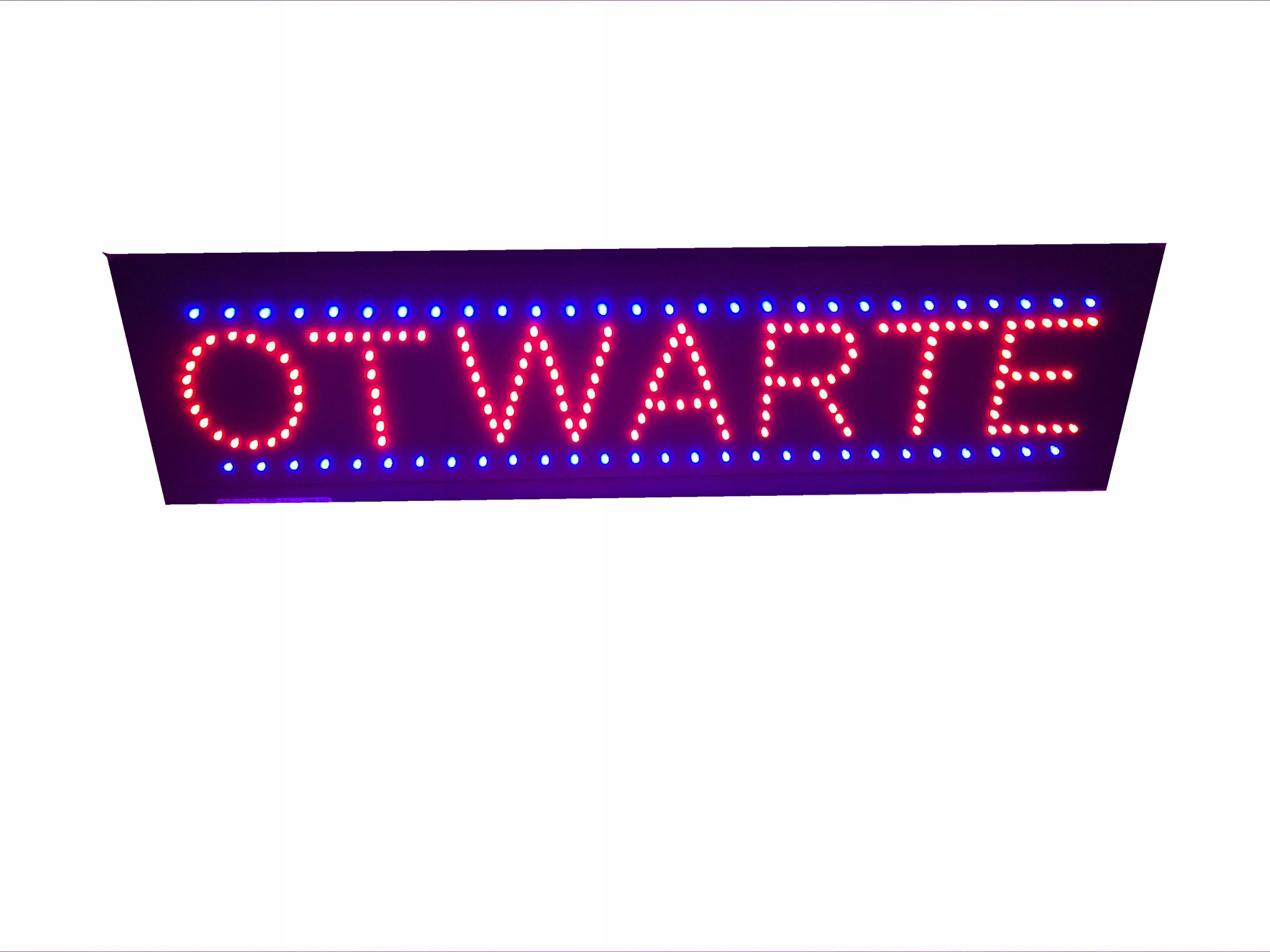 Dekoracyjny NEON LED z PLEXI Open, niebiesko-czerwony RTV100454