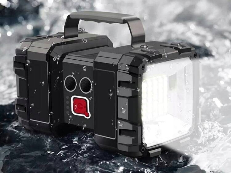 LATARKA AKUMULATOROWA LED SZPERACZ ŁADOWANIE USB DWUSTRONNA WODOODPORNA Zasilanie akumulatorowe