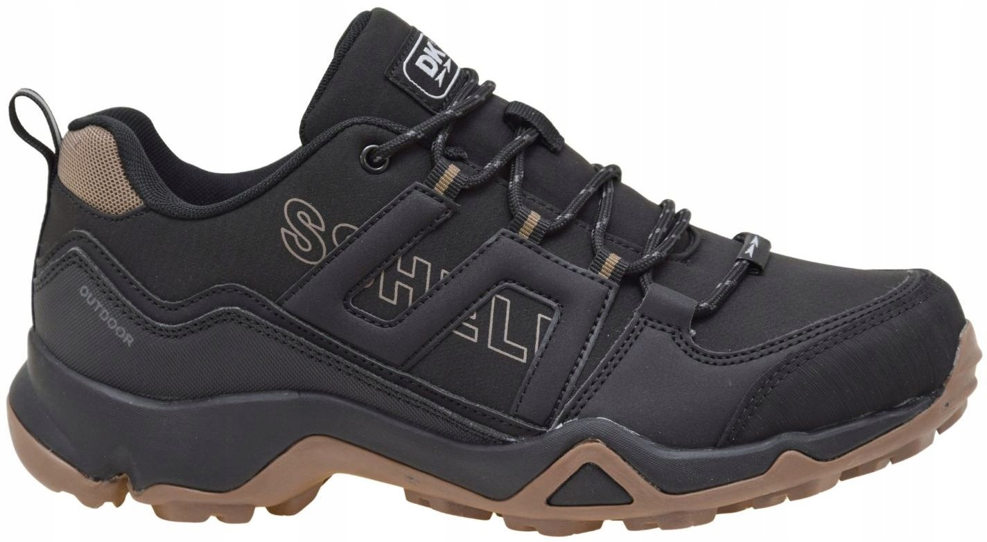 Pánské trekové sportovní softshellové boty Dk VB17331 černé, lehké VEL.46