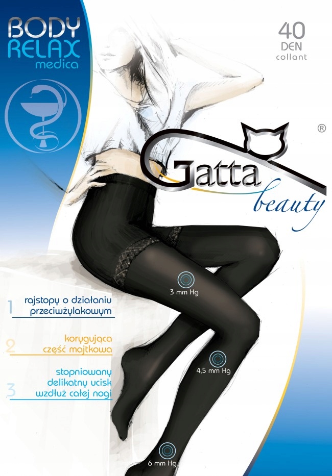 

Gatta rajstopy Relaxmedica 40 Den 2 fumo