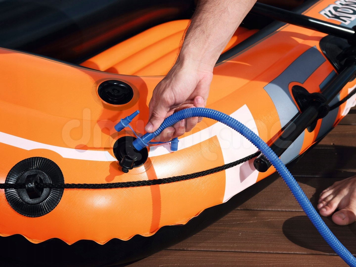 Ponton Hydro-Force Set 188 x 98 cm wiosła + pompka Marka Bestway