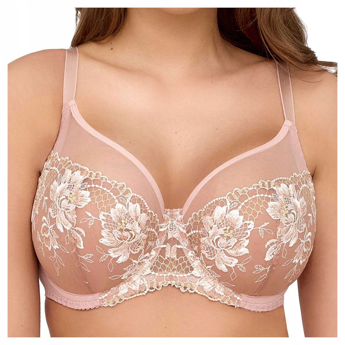 Ava Měkká podprsenka s výšivkou Eternity 2246 růžová 80E