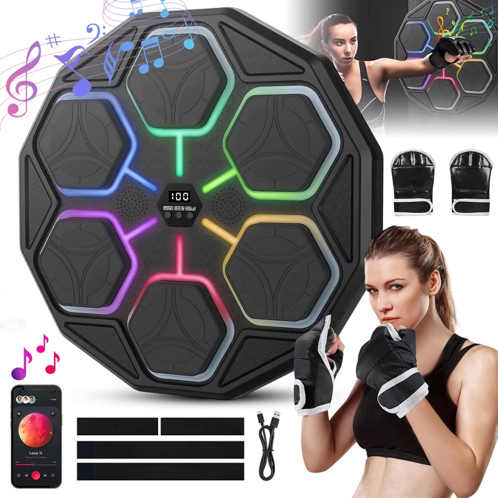Boxovací Deska S Osvětlením A Bluetooth Hudbou Pro Dospělé I Děti