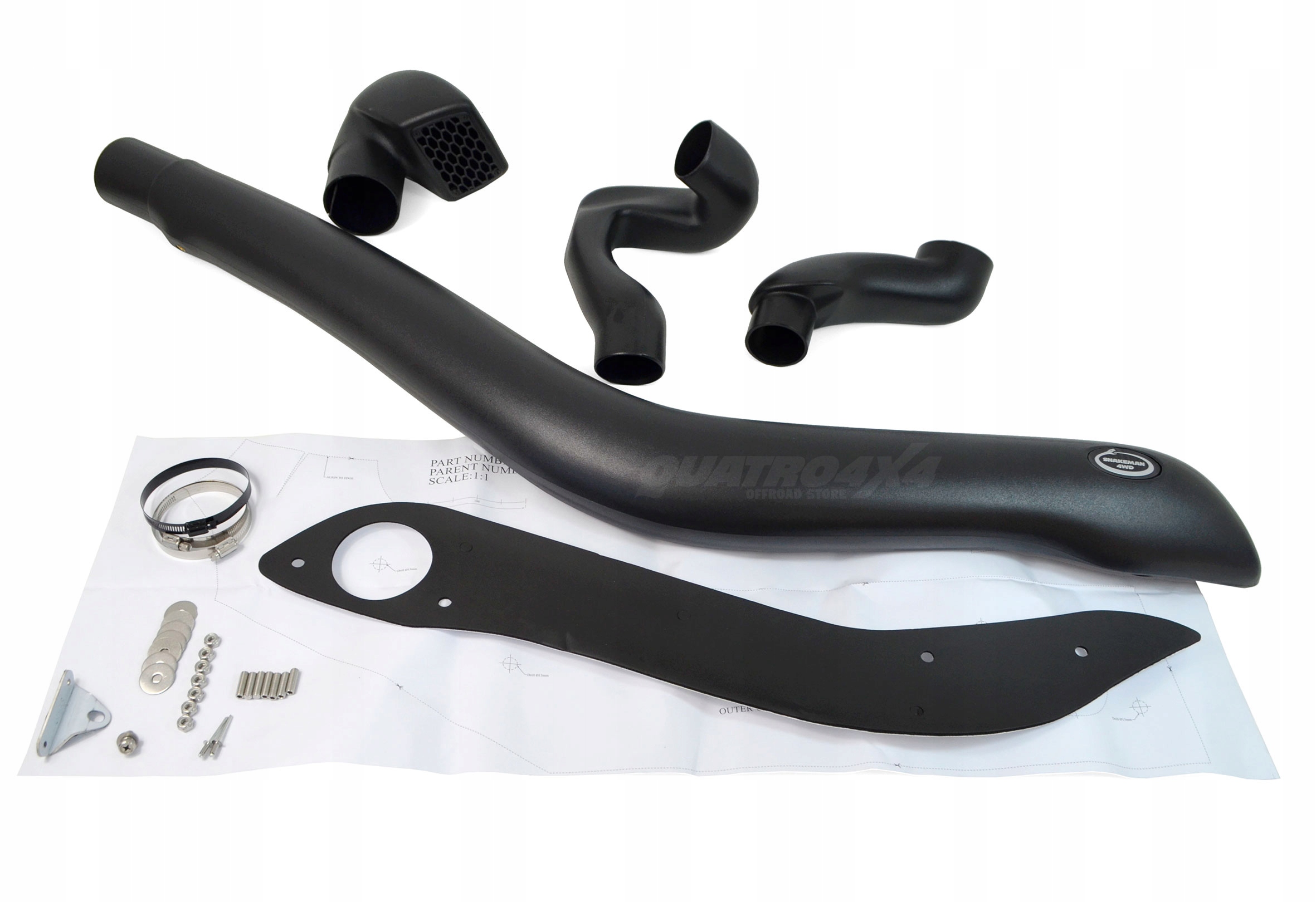 Nissan Navara D23 NP300 (2015+) Snorkel Lldpe Vstup Vzduchu Snakeman