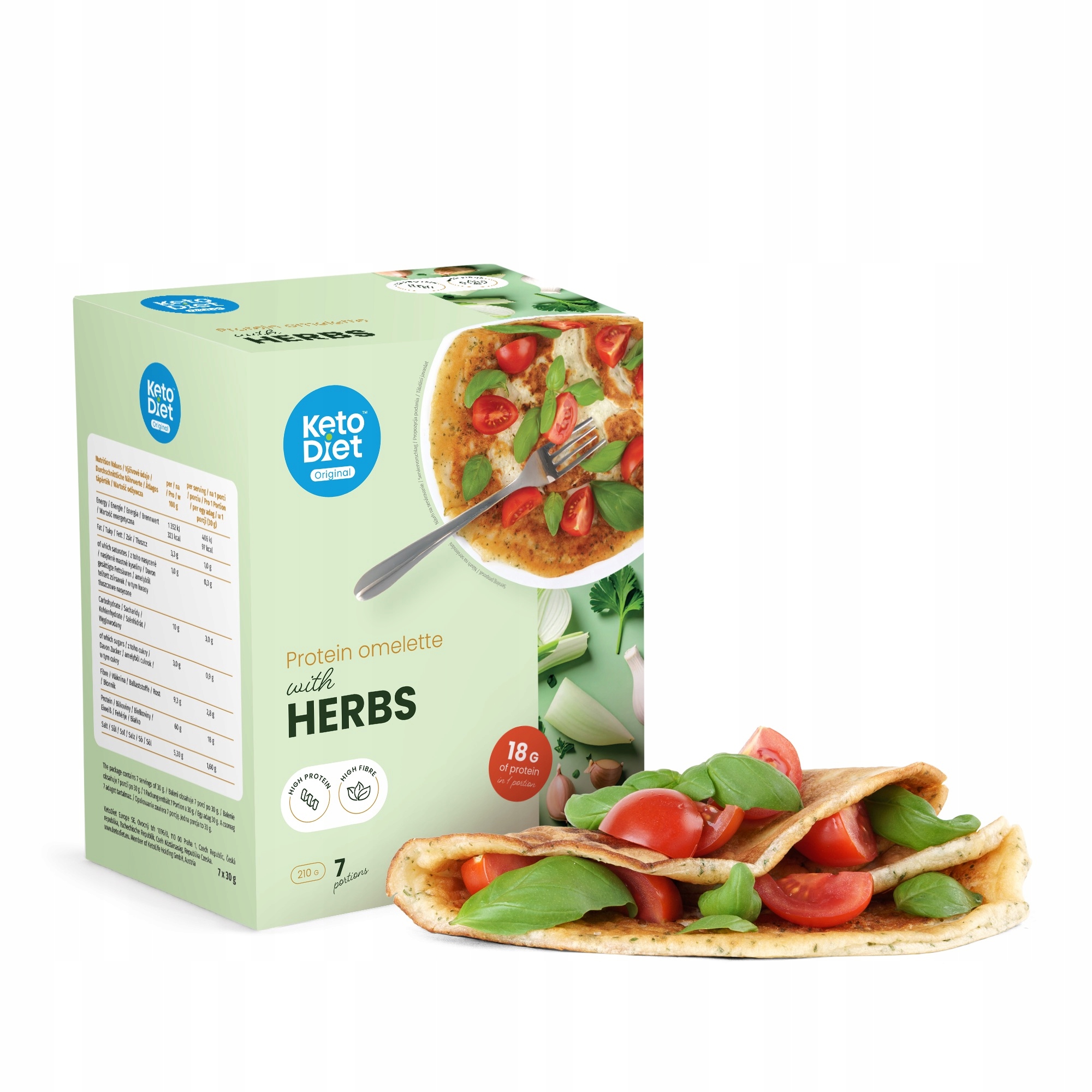 Levně KetoDiet proteinová omeleta s bylinkami (7 porcí)