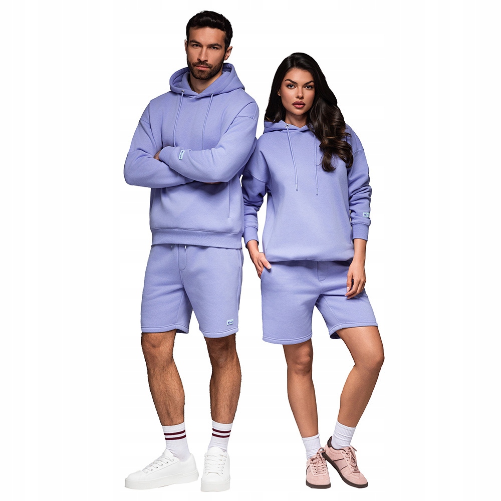 Tepláková souprava Unisex mikina s kapucí, levandulové šortky Z110 V9 vel. XL/XXL