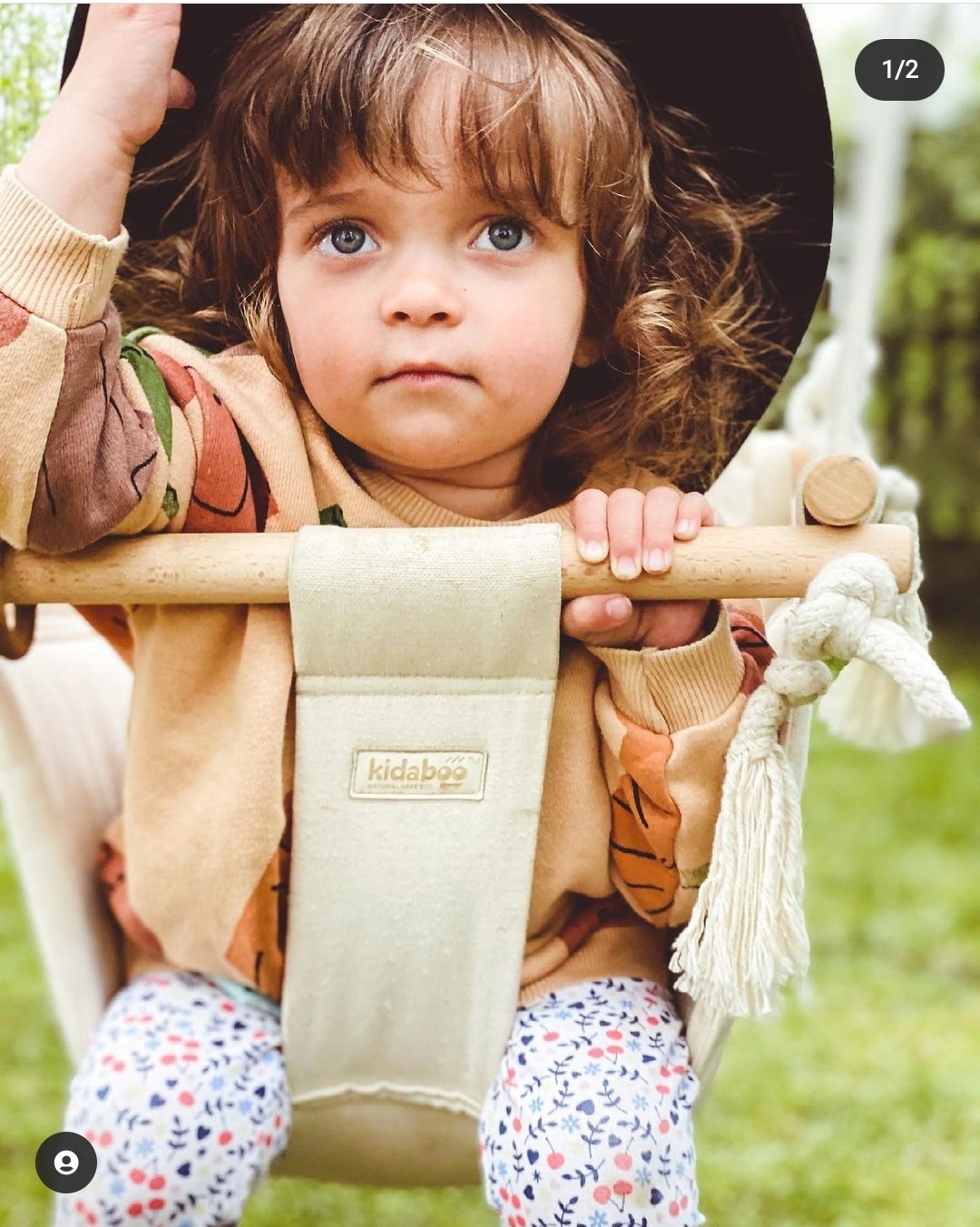 KIDABO Huśtawka dla dziecka bujaczek bujak niemowlęcy DOM OGRÓD PAS CE ecri Marka Kidaboo