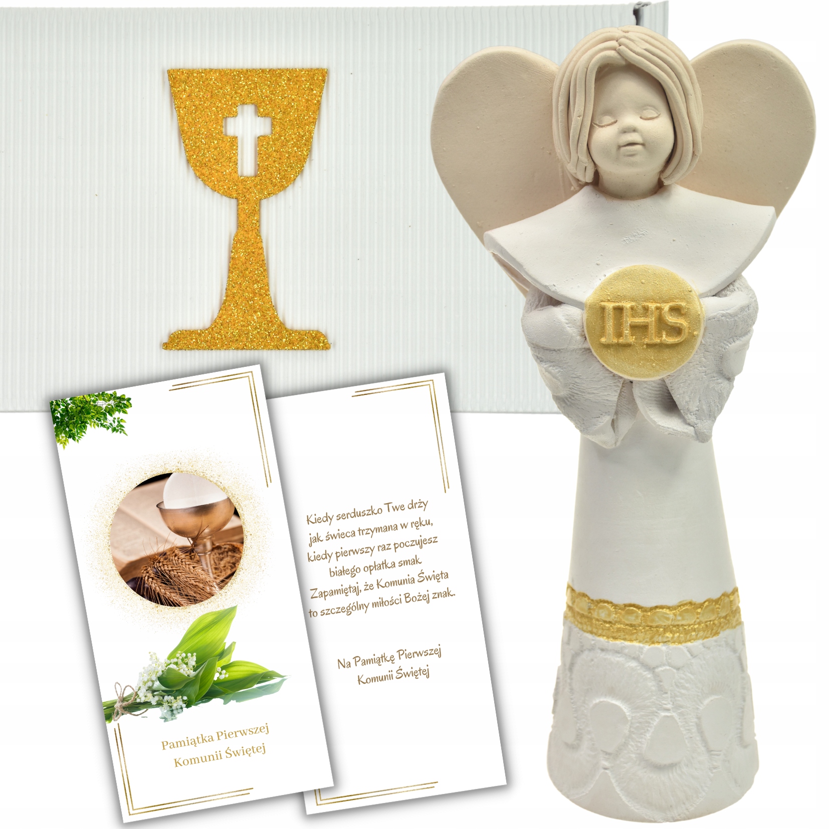 

Pamiątka Komunii Anioł Stróż Aniołek Figurka