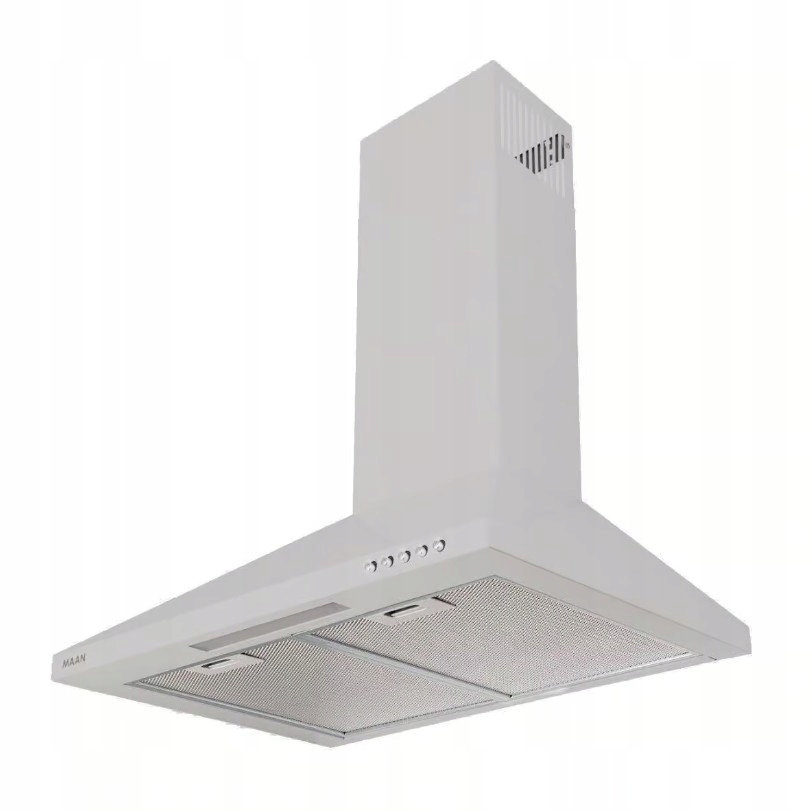 Okap kuchenny kominowy Maan Vela 2 60 cm Satyna Przyścienny Srebrny