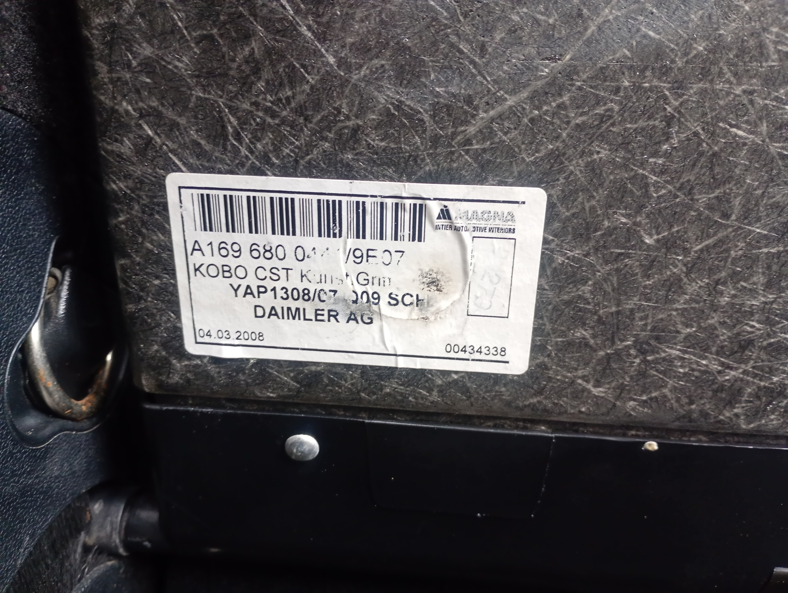 mats boot Mercedes B-class W245 05-11