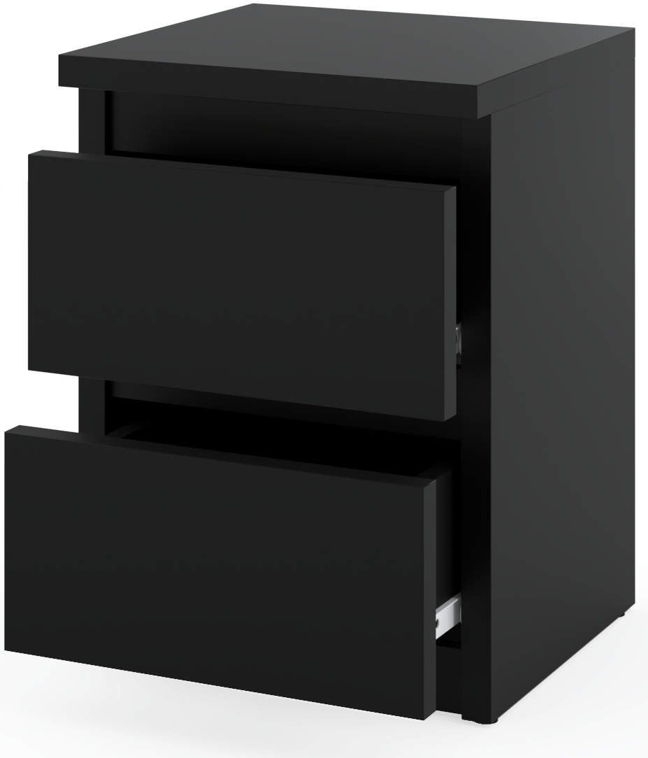 KOMODA SZAFKA NOCNA STOLIK komoda CZARNA MAT Marka Stiv-Meble