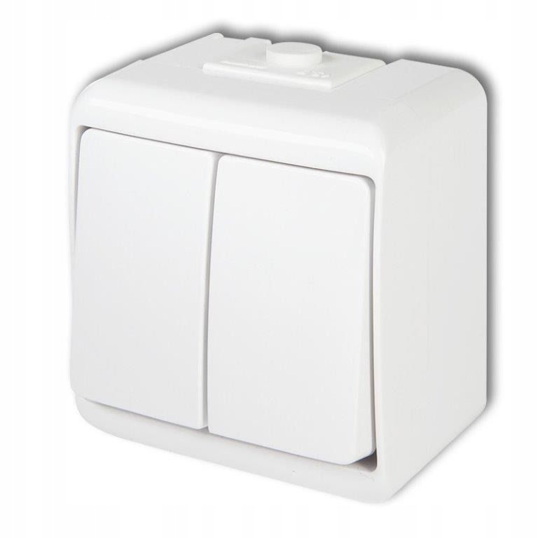 

WHE-2L Włącznik podwójny natynkowy Junior Karlik