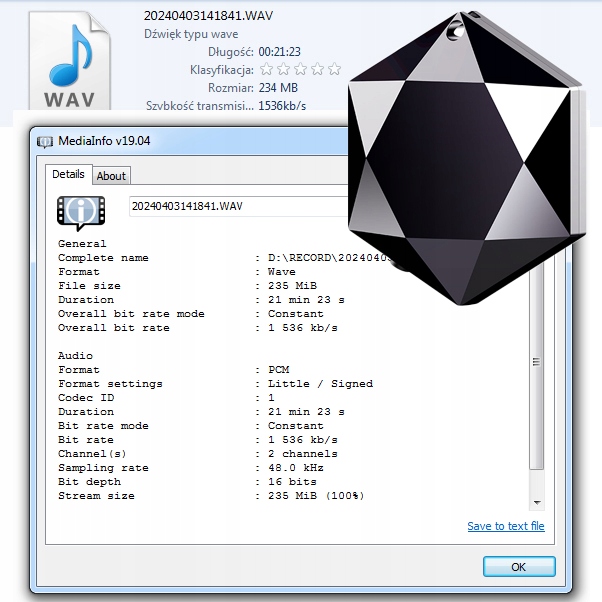 Mini Dyktafon Szpiegowski Mały 16GB Detekcja Wisiorek Brelok Zawieszka HQ Kod producenta M6