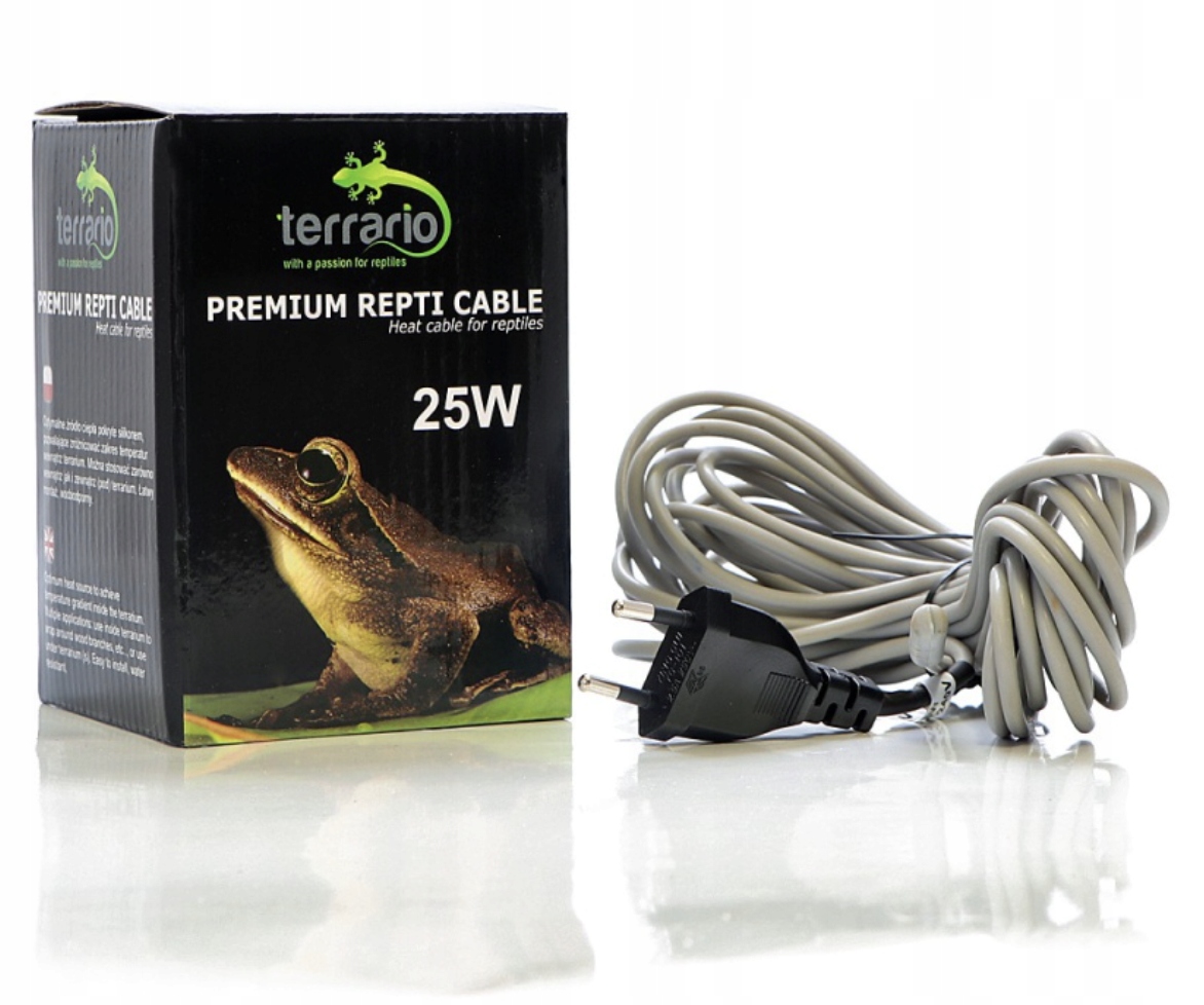 Levně Terrario Premium Repti Cable 25W topný kabel do terária 6,5 m