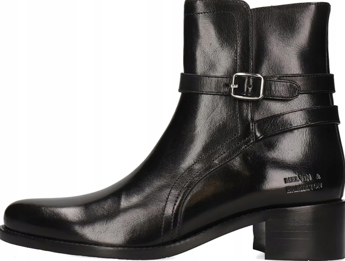Melvin & Hamilton Kaya 3 Kotníkové Boty černé kožené lodičky vel.